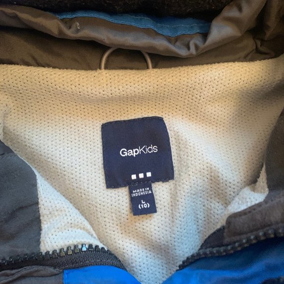 Boy's Winter 2 piece Parka Coat Jacket Fleece Blue - Picture 3 of 9